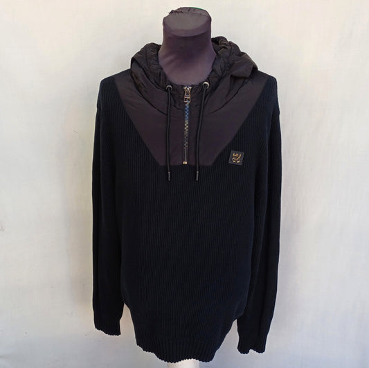 New Without Tags Hugo Cotton Zip Pullover Sweater Mens L