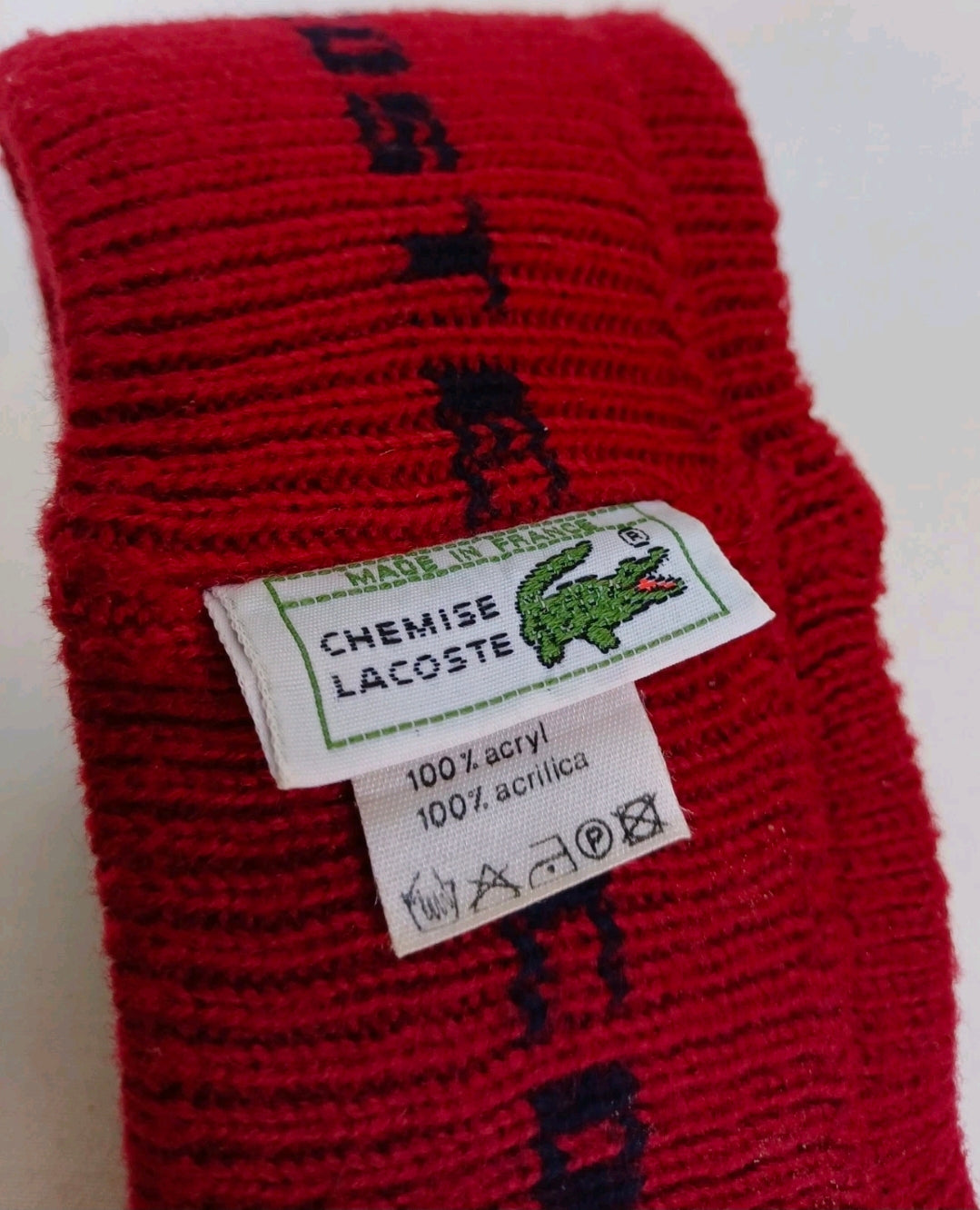 Vintage Chemise Lacoste Acrylic Headband One Size Adult