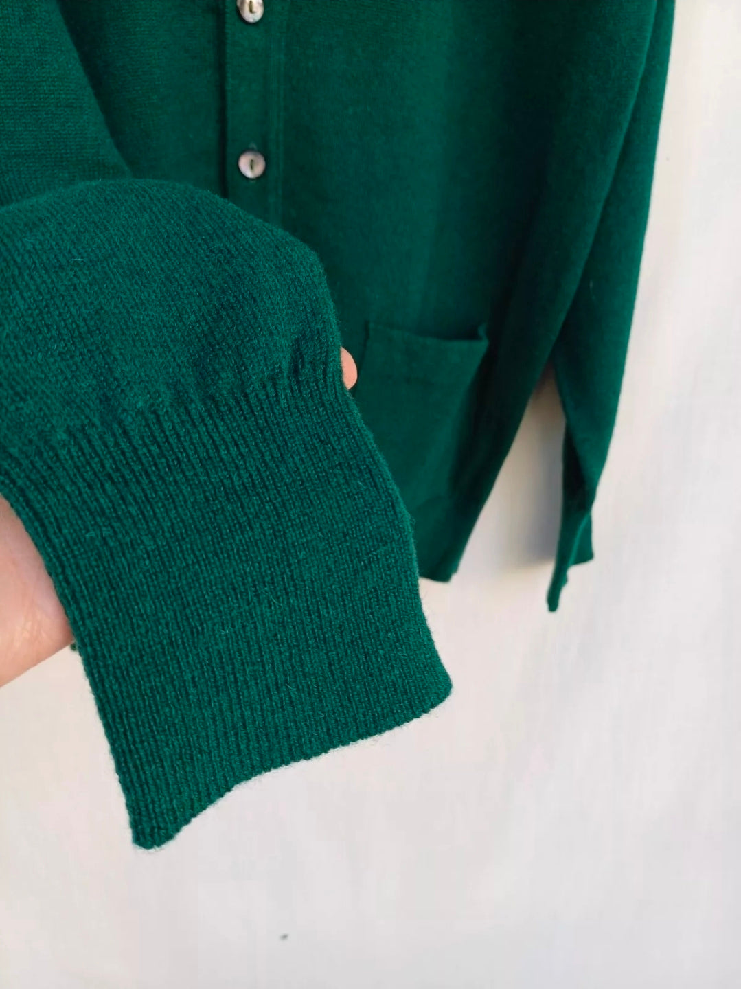 Vintage Burberrys Pure Lambswool Button Cardigan Sweater Mens L