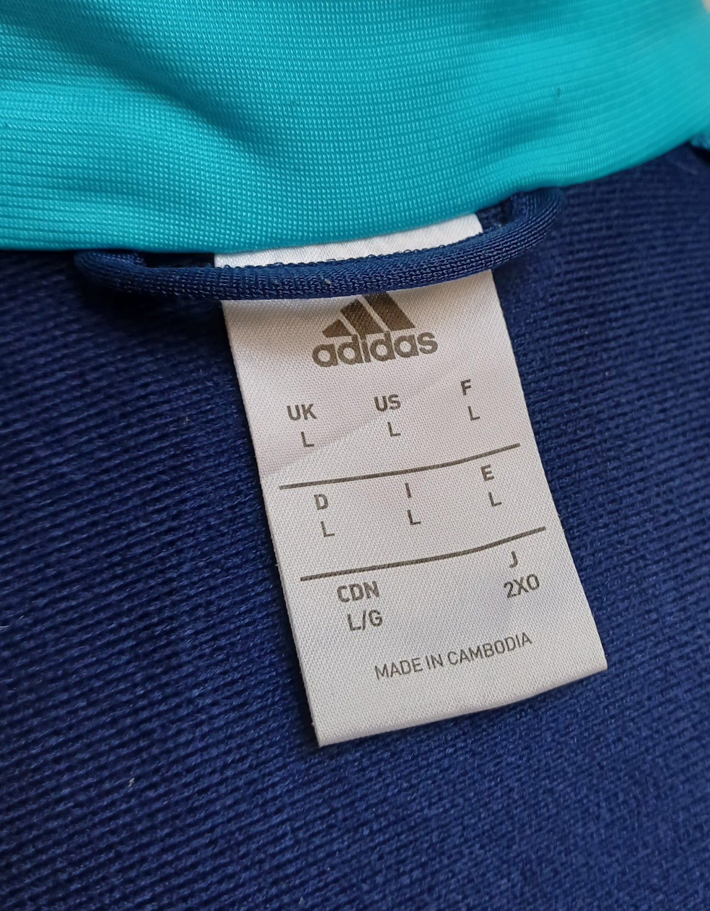 Adidas Full Zip Track Top Jacket Mens L