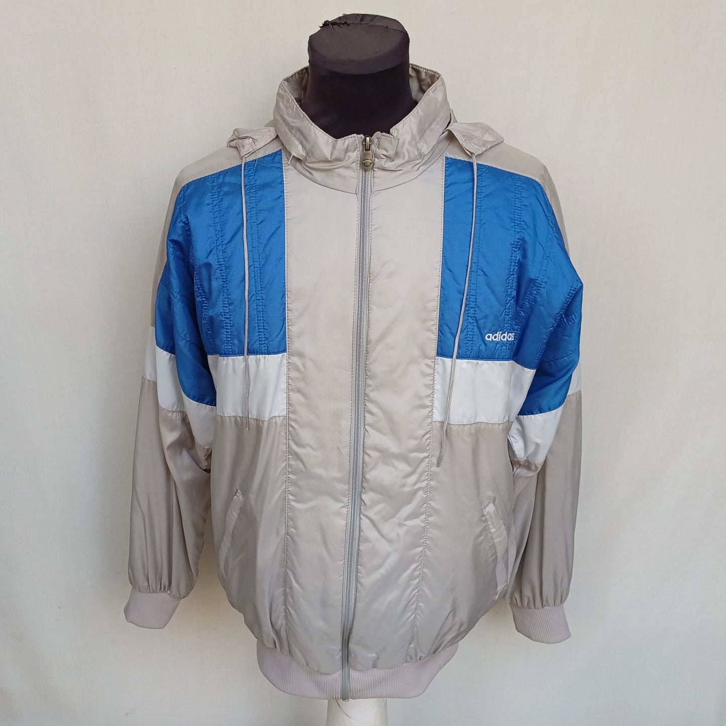 Vintage 90s Adidas Nylon Track Top Jacket Mens M