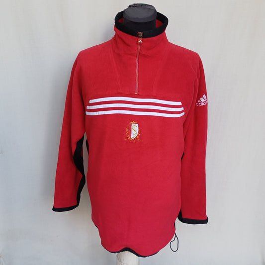 Vintage 1998/99 Adidas Standard Liege Fleece Zip Pullover Mens S