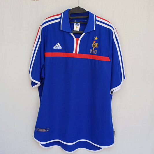France 2000 Euro Home adidas Shirt Mens XL