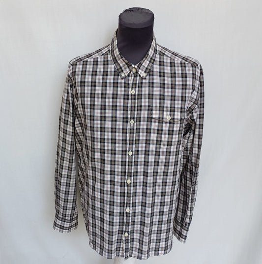 Dr. Martens 100% Cotton Plaid Button-Down Shirt Mens XL