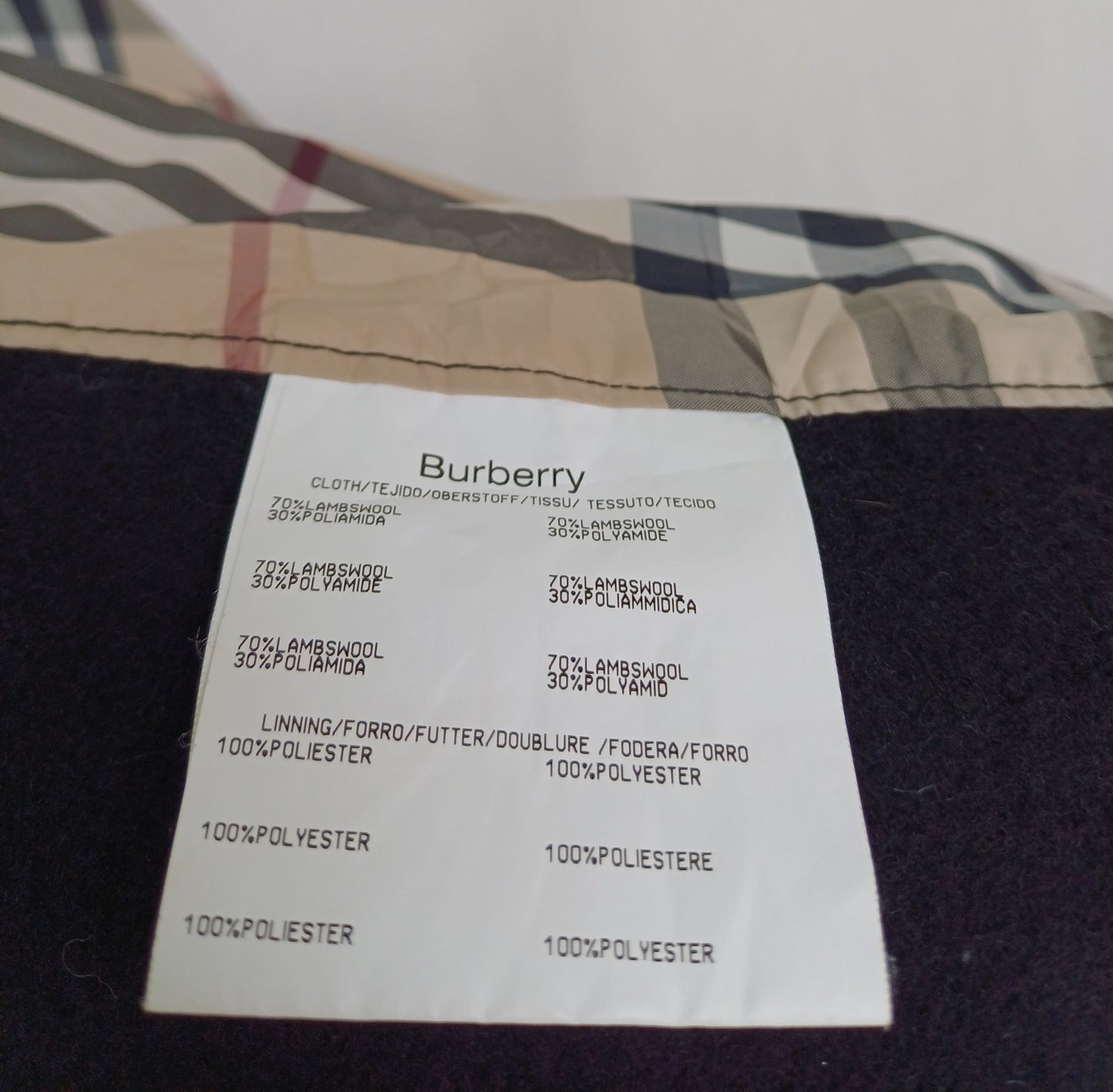 Burberry London Full Zip Quilted Vest Mens L/XL
