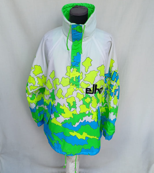 Vintage 90s Elho Freestyle Neon Pullover Jacket Size L