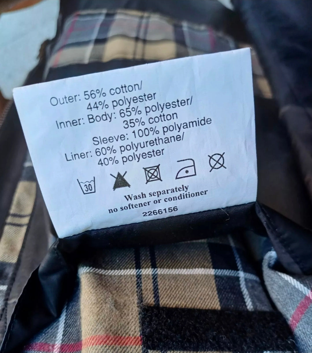 Barbour T1149 Carbon Finish International Jacket Zip/Snap Coat Mens M