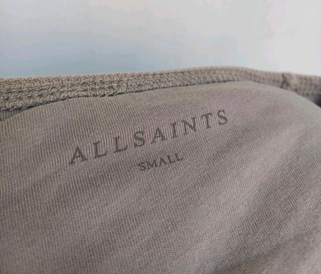 Allsaints Clash Long Sleeve Crew Neck Cotton Pullover Jersey Mens S