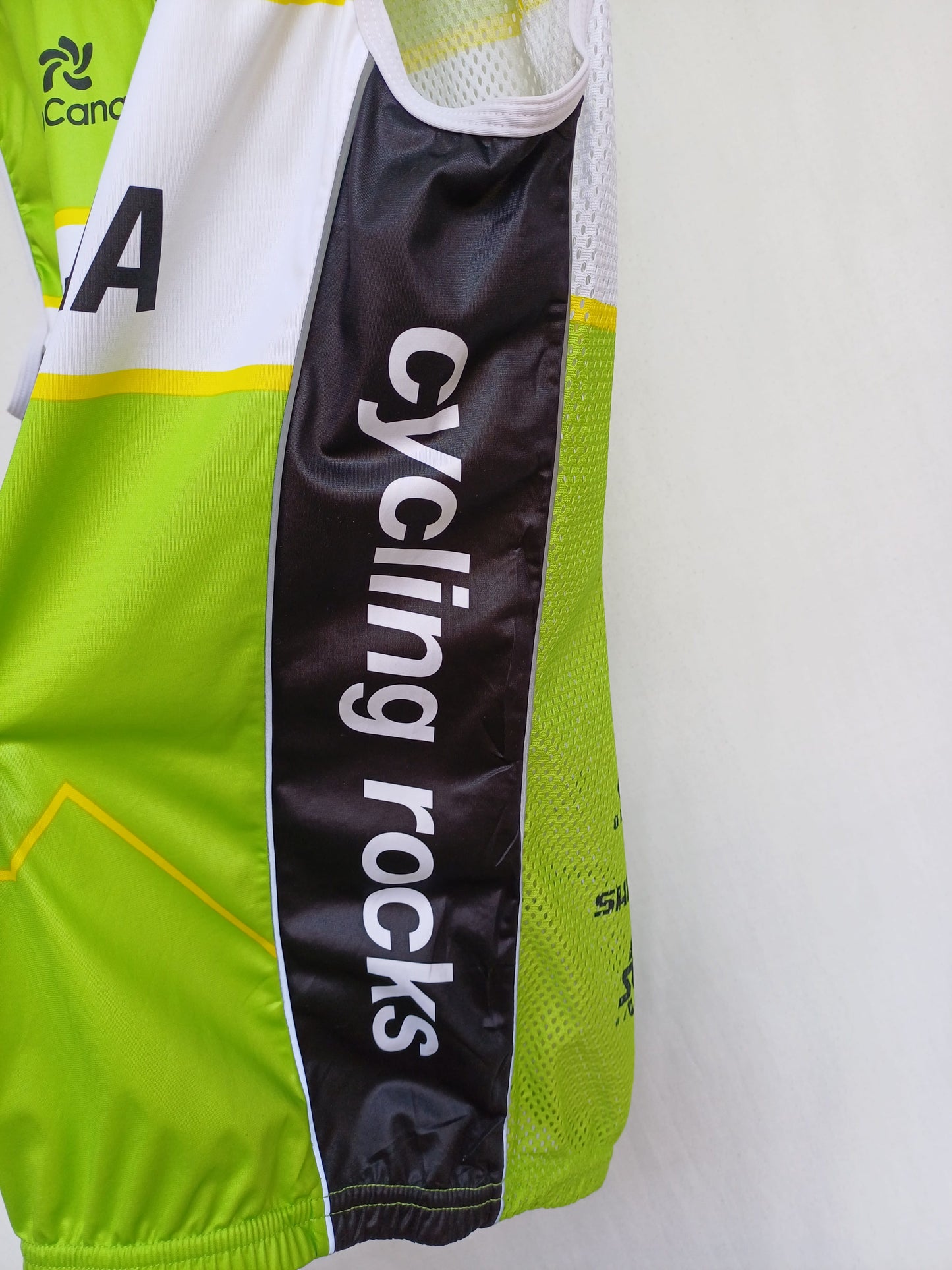 Free Motion Gran Canaria Team SMS Santini Full Zip Cycling Vest Gilet Mens L