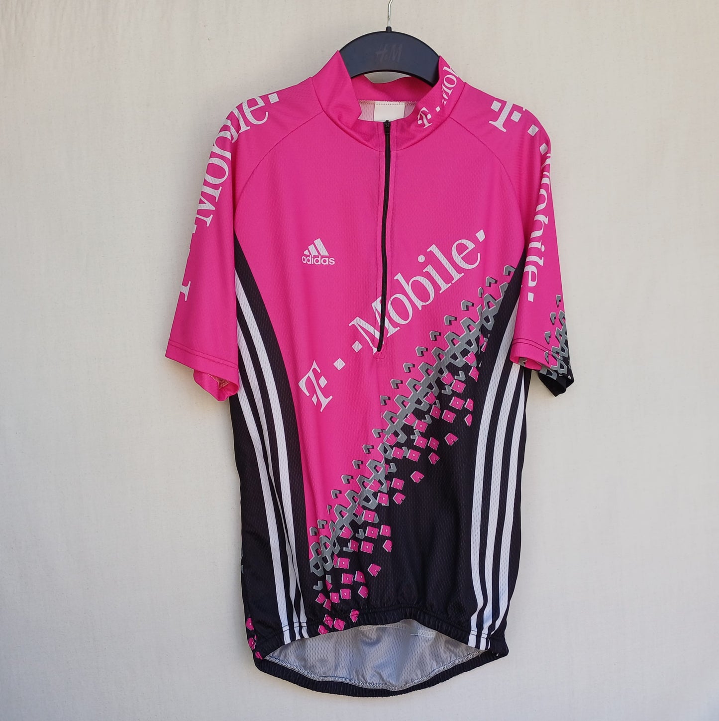 Vintage 2003 Adidas Team Telekom Zip Cycling Jersey Mens M