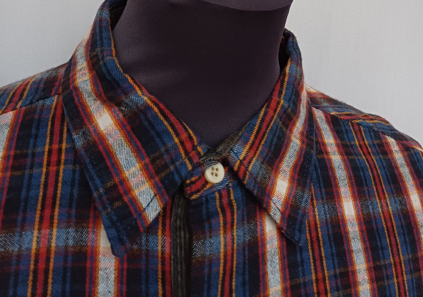 New With Tags Zara Young Checkered Plaid Cotton Button Up Flannel Shirt Mens L