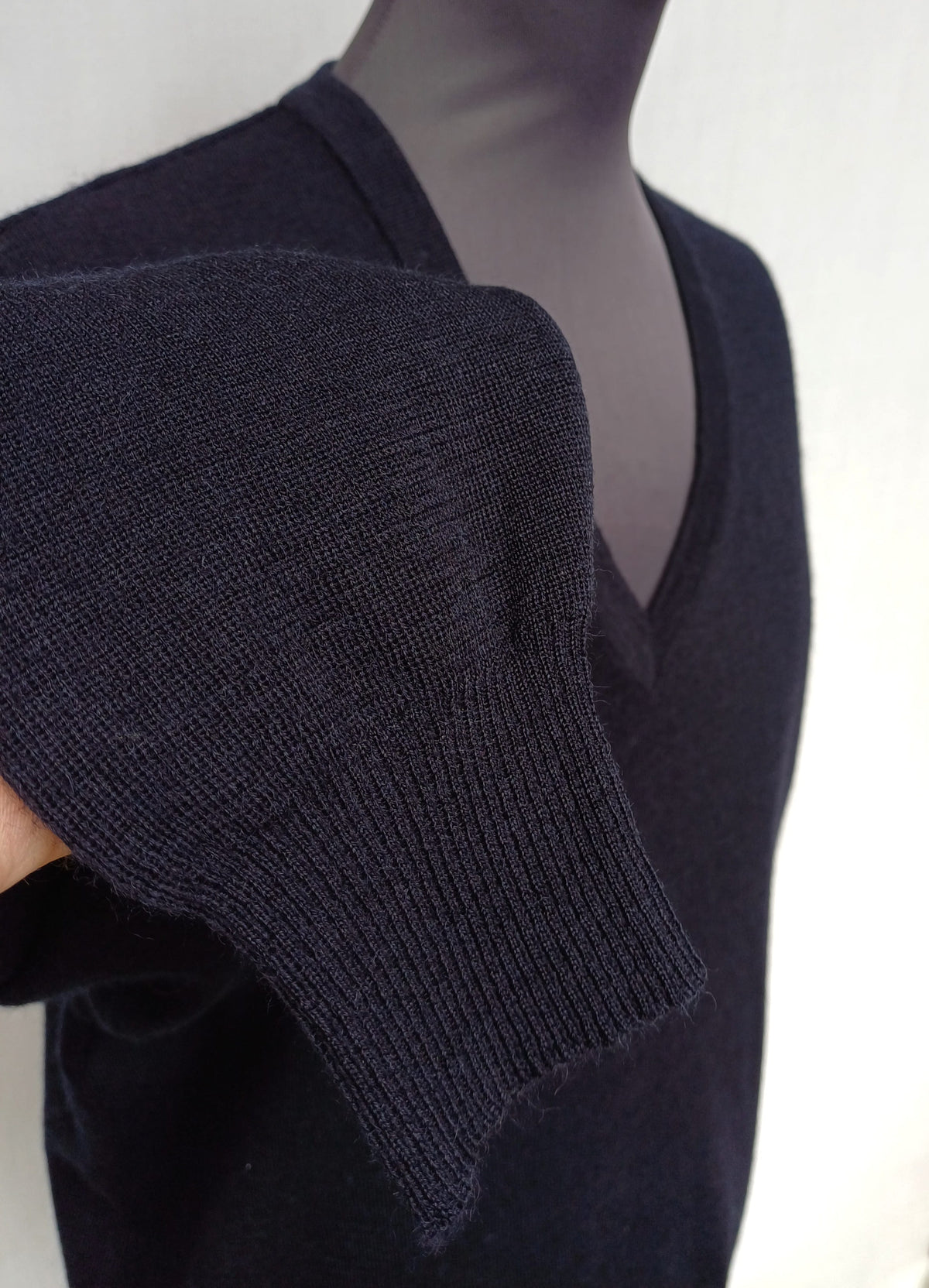 Saint James Wool V-neck Pullover Sweater Size EU 52/Mens L