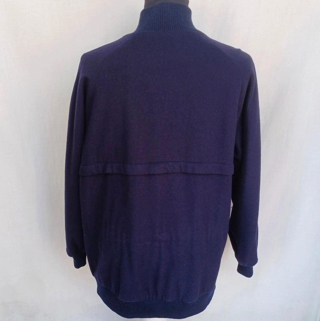 Vinatge 80s BMW M Style Head Reversible Wool/Cashmere Jacket Size 52/Mens L