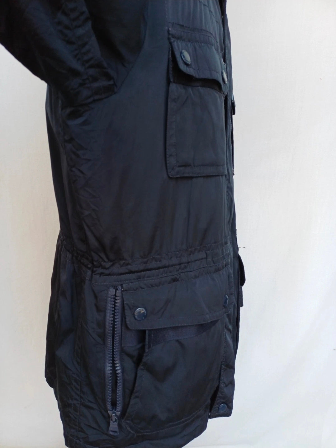 Paul & Shark Double Zipper Multi-Pockets Field Padded Hooded Jacket Mens L