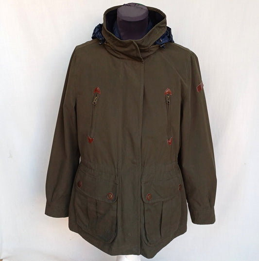 Human Nature Womens Nore Wax Jacket W/Removable Lining Size L