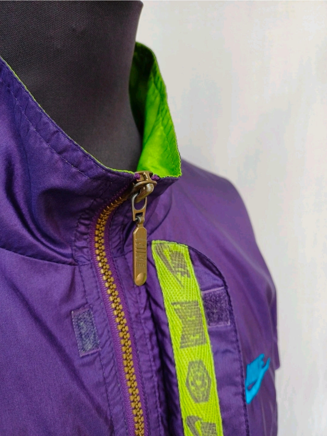 Vintage Nike Premier Big Logo Windbreaker Track Top Jacket Mens L