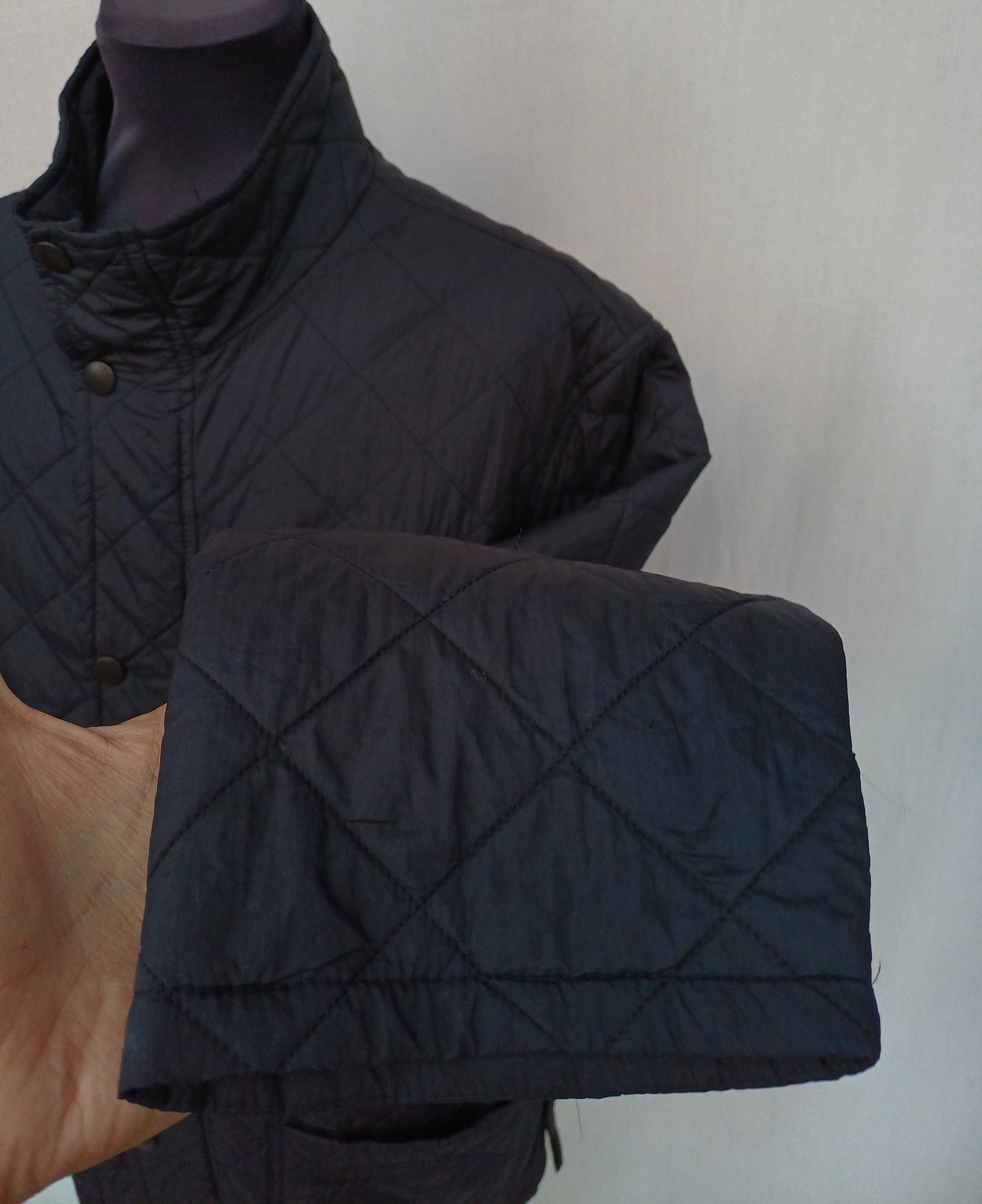 Barbour Hampton Lightweight Quilt Snap Padded Jacket Mens XL
