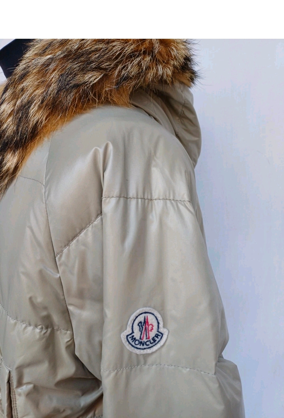 Moncler Bulgarie Real Fur Ski Zip/Button Quilted Puffer Down Jacket Size 2/Mens M