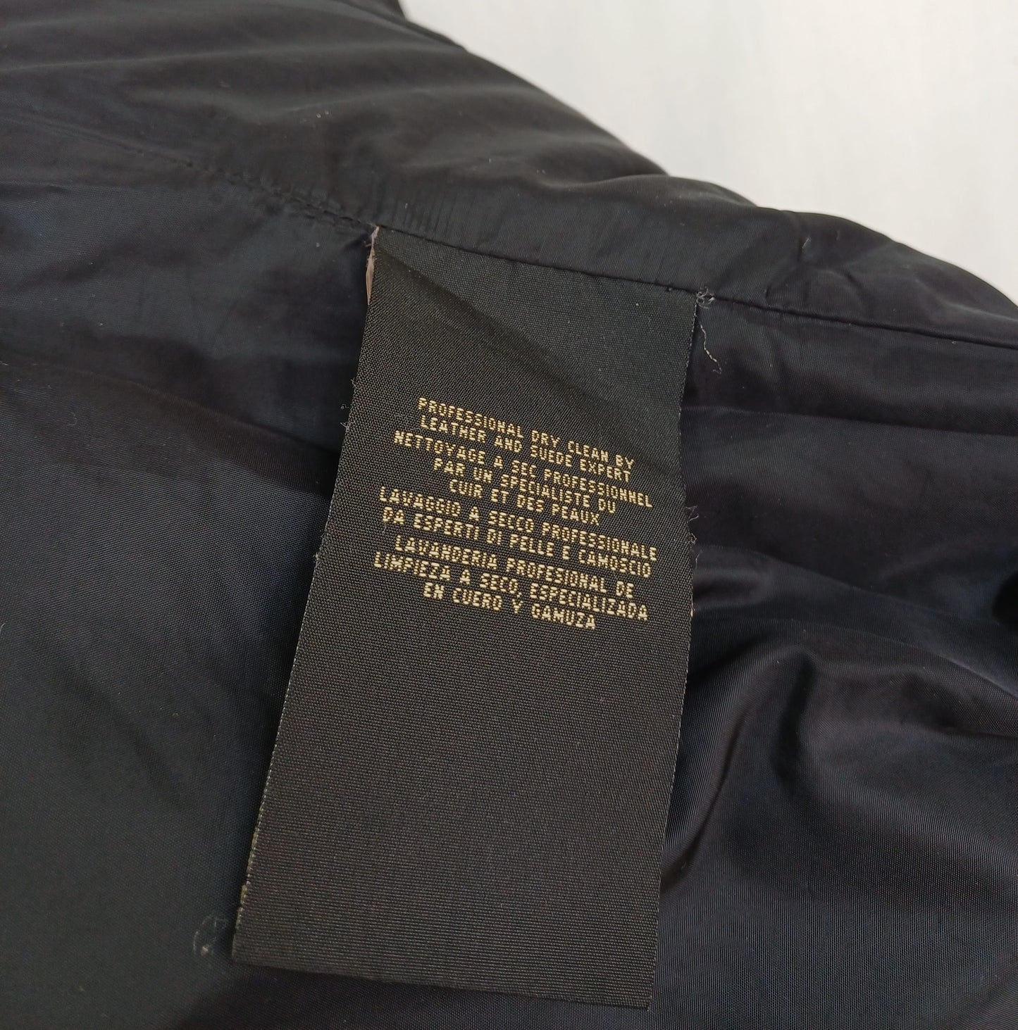 Vintage Double Ralph Lauren RRL Leather Quilted Down Puffer Jacket Mens S