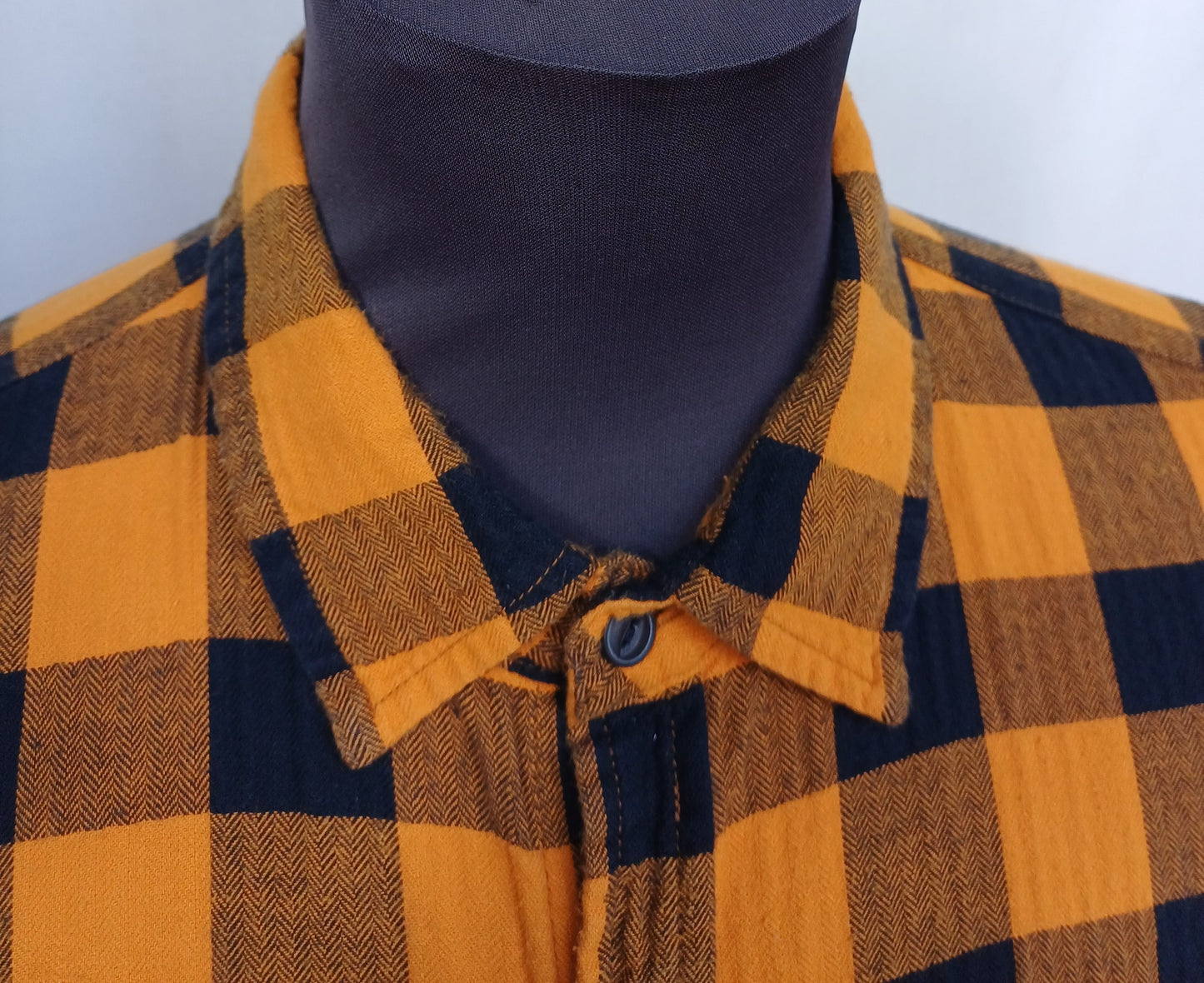 Pull & Bear Buffalo Check Cotton Button Up Shirt Mens M