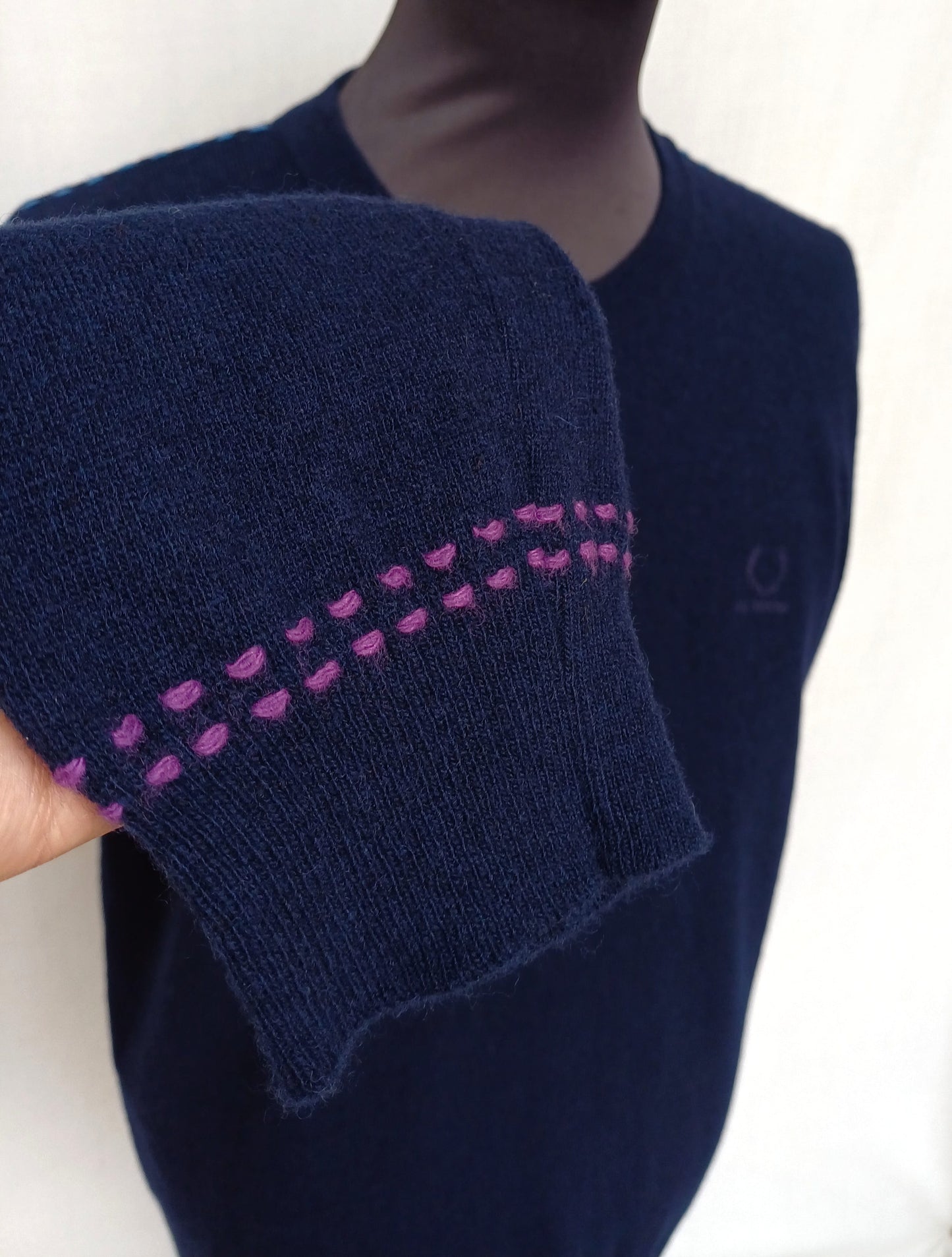 Fred Perry X Raf Simons Wool Crew Neck Sweater Jumper Size 40/Mens M/L