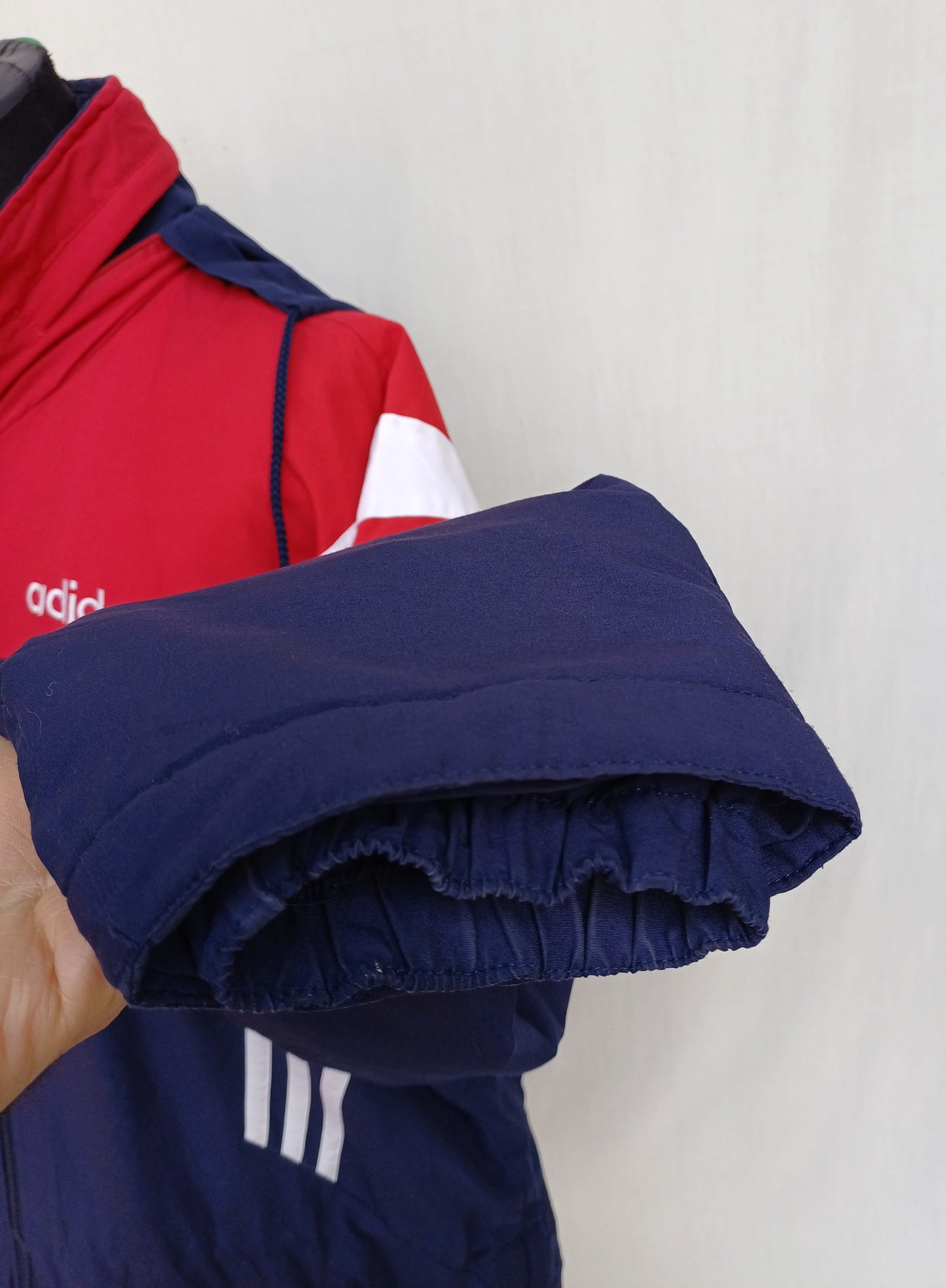 Vintage 90s Adidas Bench Coat Long Padded Jacket Mens M