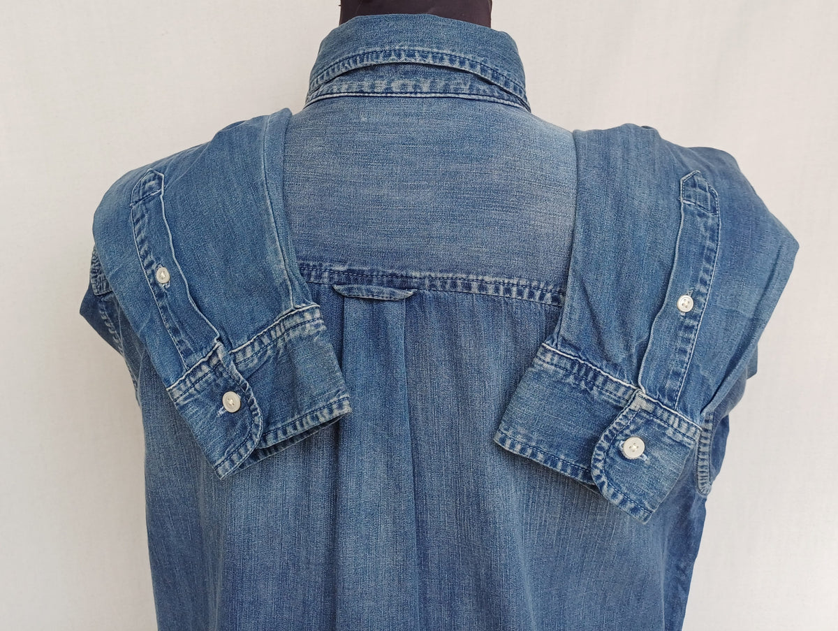 Carhartt Slim Fit Cotton Civil button-down Denim Shirt Mens M