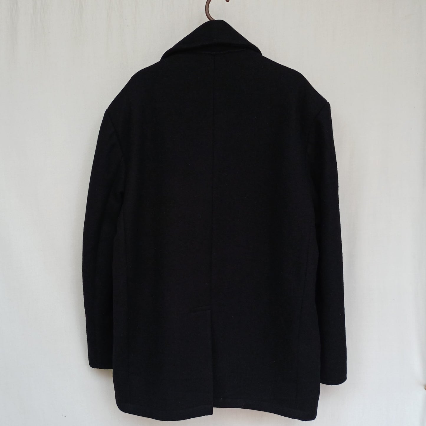 Fostex US Navy Quilted Lining Mens Wool Button Deck Jacket Coat Size XL