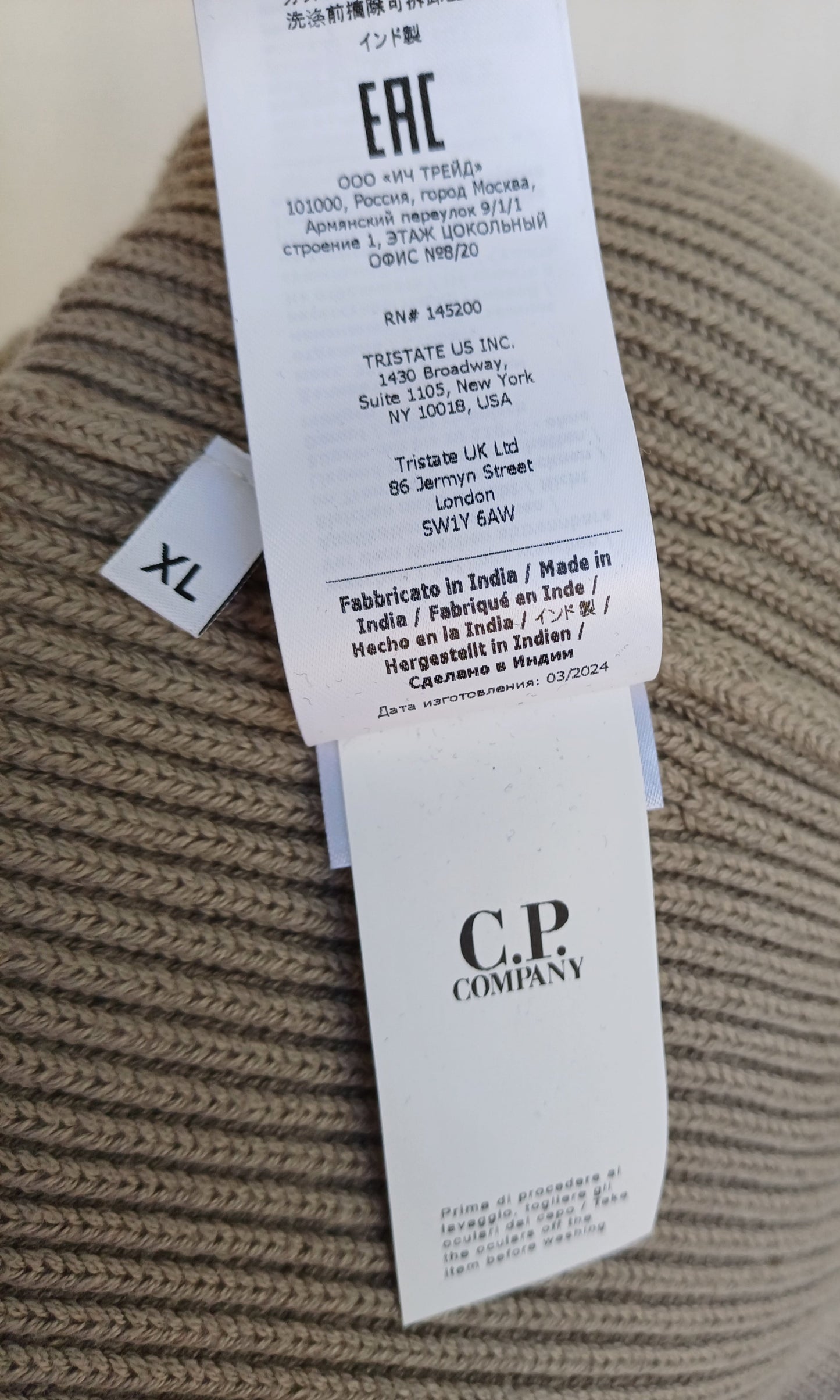 CP Company Cotton/Polyamide Roll Neck Knit Pullover Sweater Mens XL