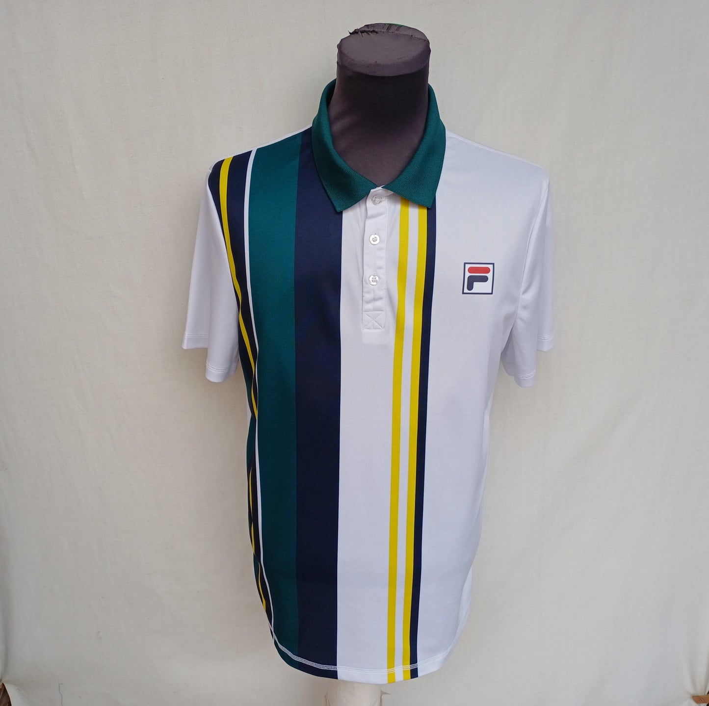 Fila Striped Tennis Polo Shirt Size 50/Mens M