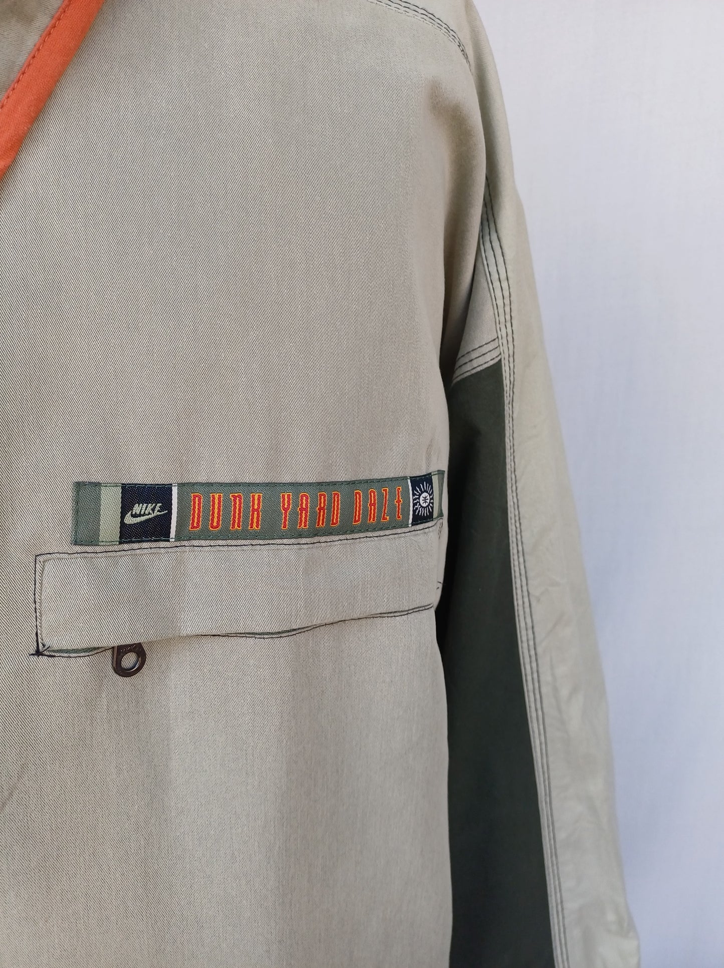 Vintage 90s Nike Dunk Yard Daze Zip Cotton Jacket Mens XL