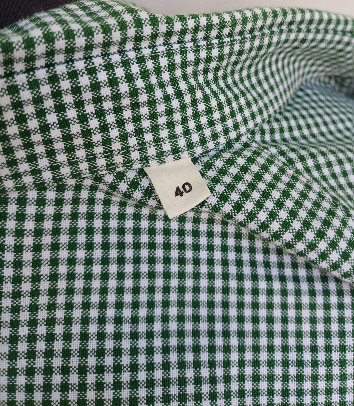 AMI Paris Gingham Cotton Plaid Button Shirt Size 40/Mens M