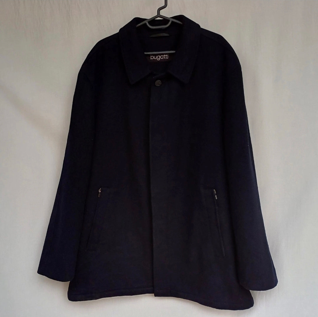 Bugatti Echter Alpen Loden Mens Wool Button Coat Long Overcoat Size 54