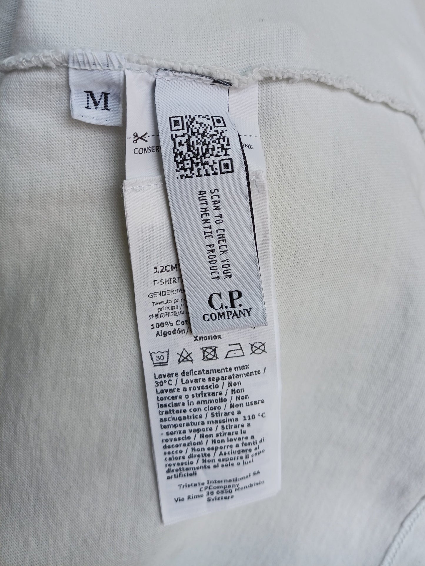 CP Company Resist Dyed Front Logo Crew Neck T-Shirt Mens M