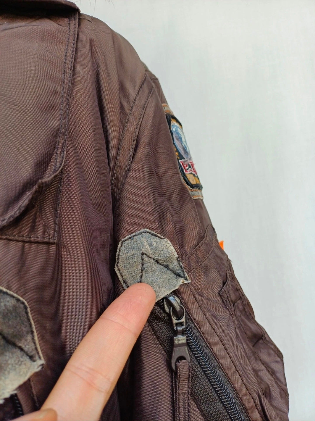 Parajumpers Real Fur Bomber Down Jacket W/Removable Lining Mens M