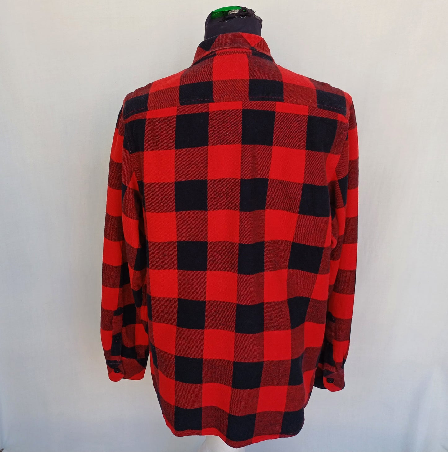 Dickies Plaid Cotton Button Up Flannel Shirt Mens M