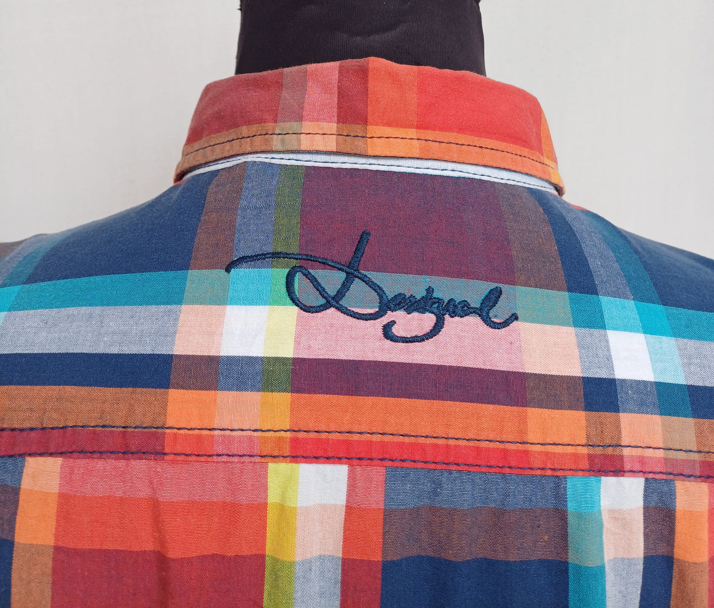 Desigual "Ready To Go" Regular Fit Cotton Button-Up Shirt Mens L