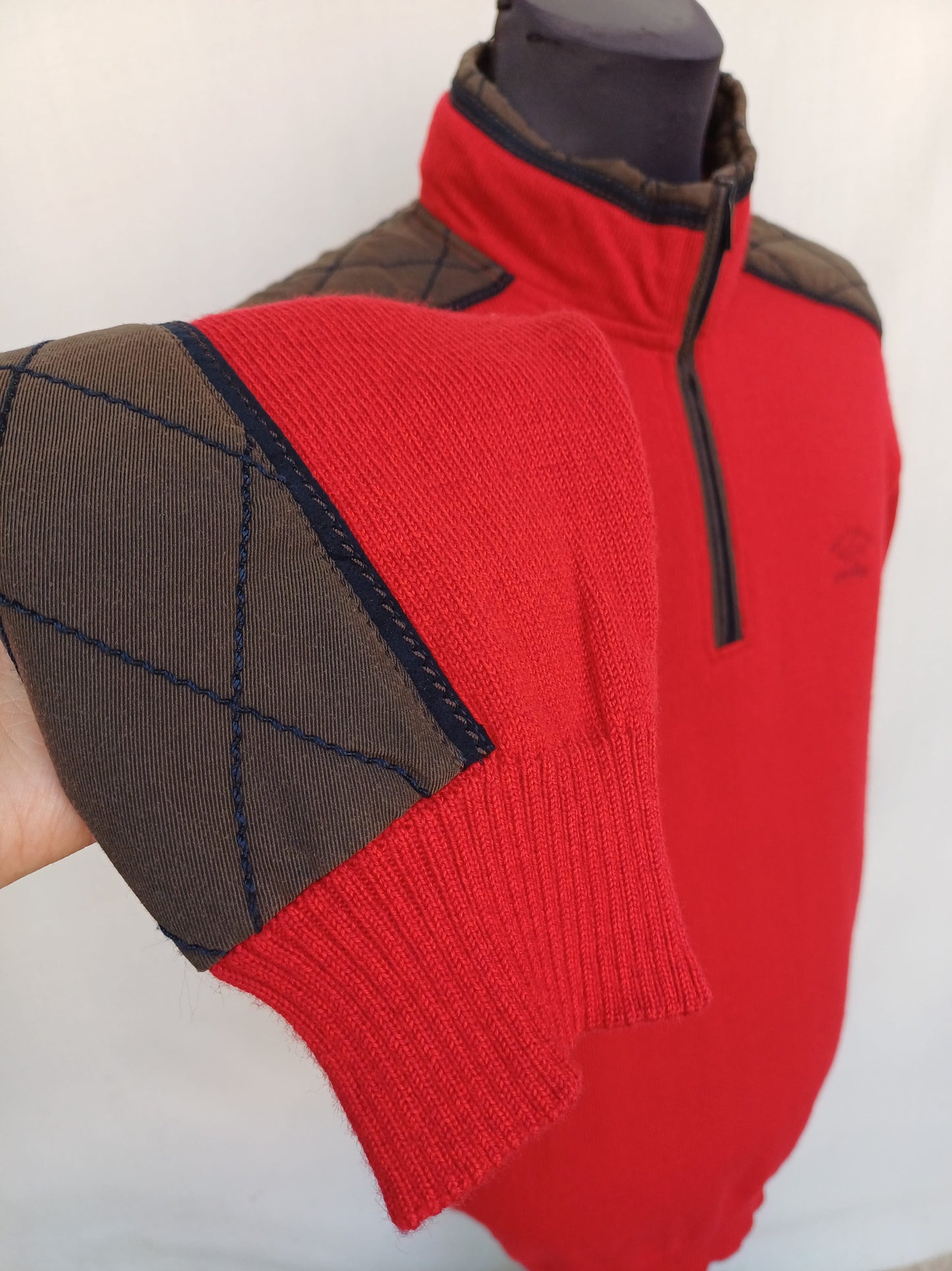 Paul and Shark Yachting 100% Wool Half Zip Sweater Mens M