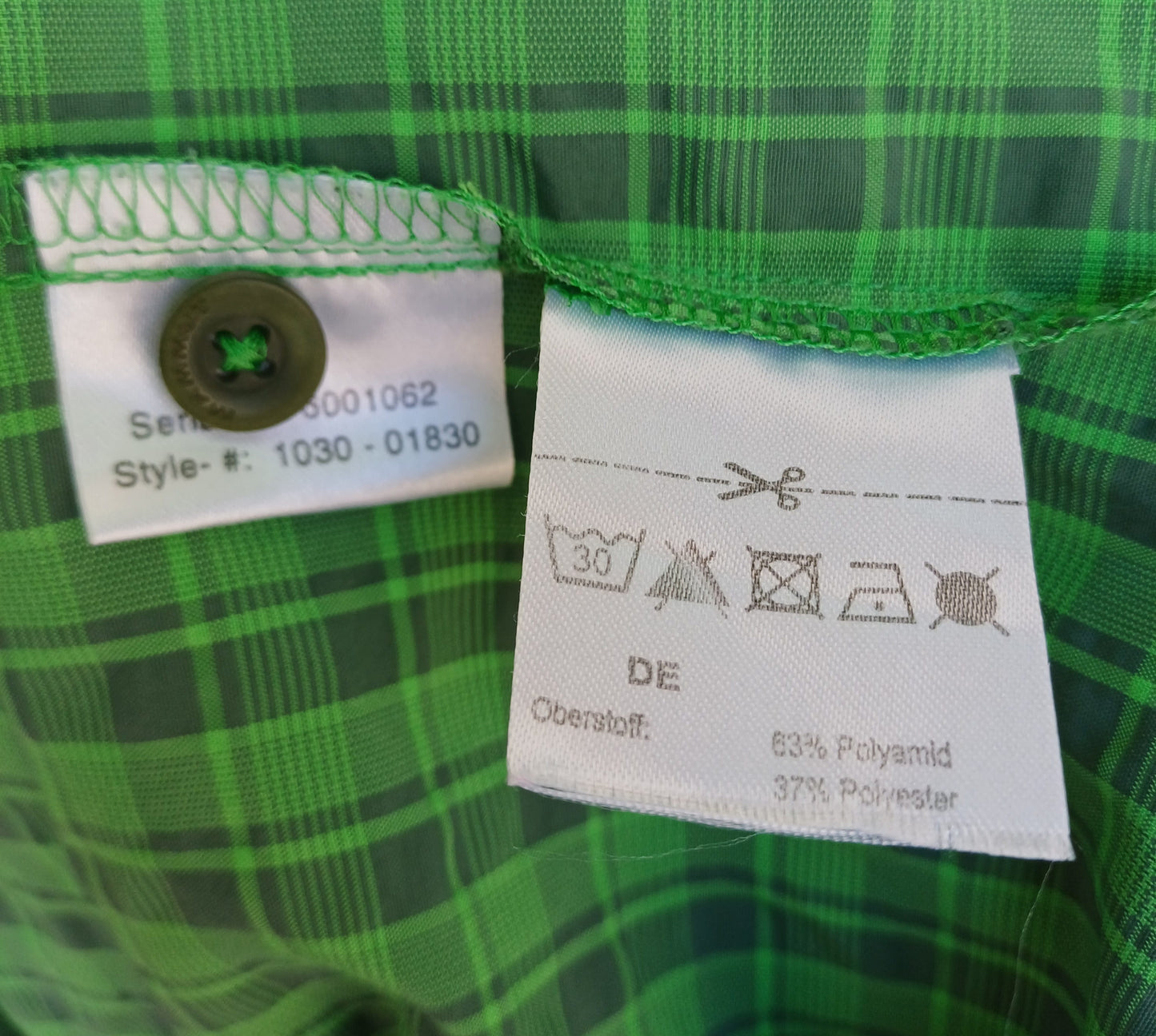 Mammut Outdoor Check Button-Up Hiking Shirt Mens XL