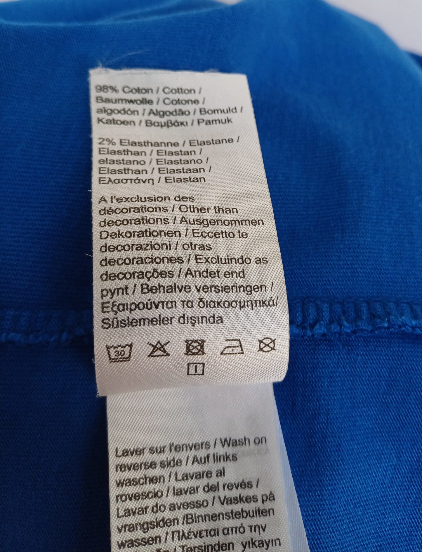 Lacoste relaxed Fit Cotton Taped Logo T-Shirt Size 3/Mens S