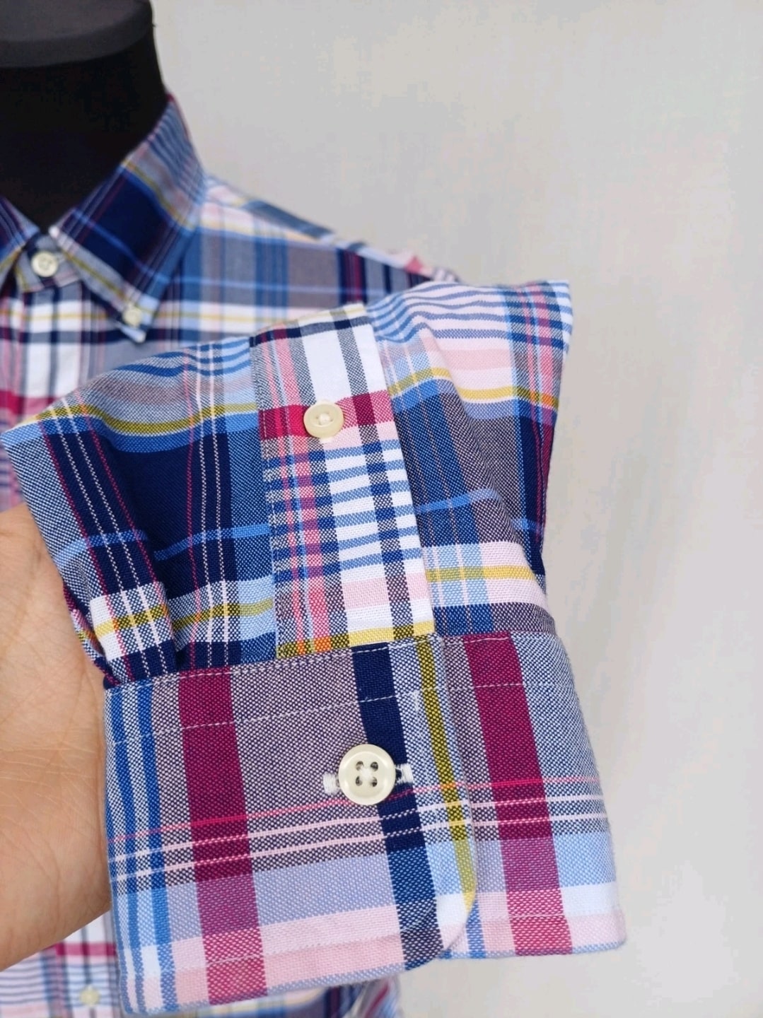 Ralph Lauren Custom Fit button-Up Check Long Sleeve shirt Mens S