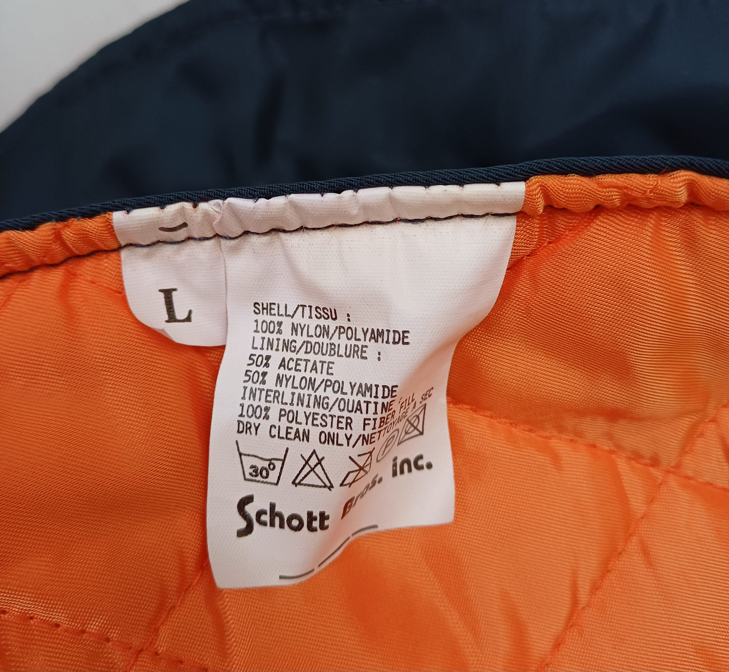 New Without Tags 90s Schott Nylon Flyer Vest Mens L