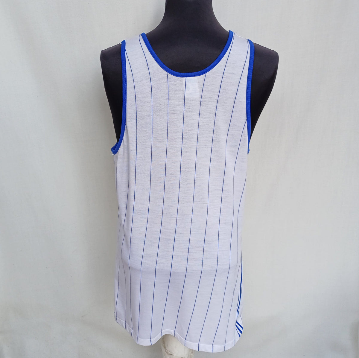 Vintage 80s Adidas Ventex Striped Basketball Jersey Mens M
