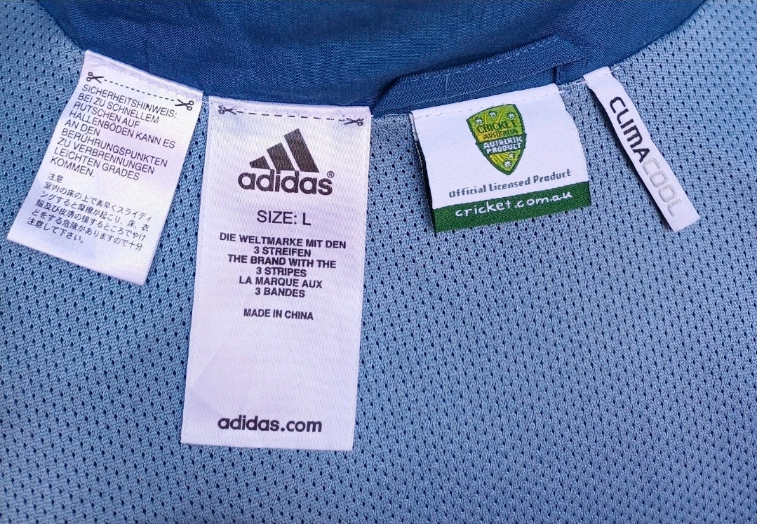 Australia Cricket 2010 Adidas Zip Training Track Top Jacket Mens L
