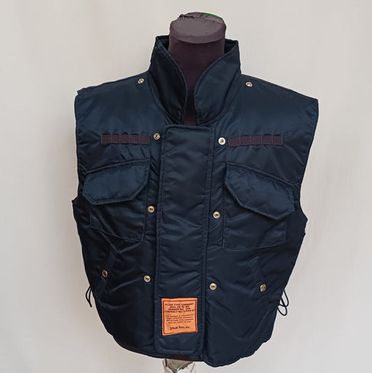 New Without Tags 90s Schott Nylon Flyer Vest Mens L