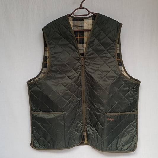 Barbour Quilted Waistcoat/Zip In Liner Vest Mens XL/2XL