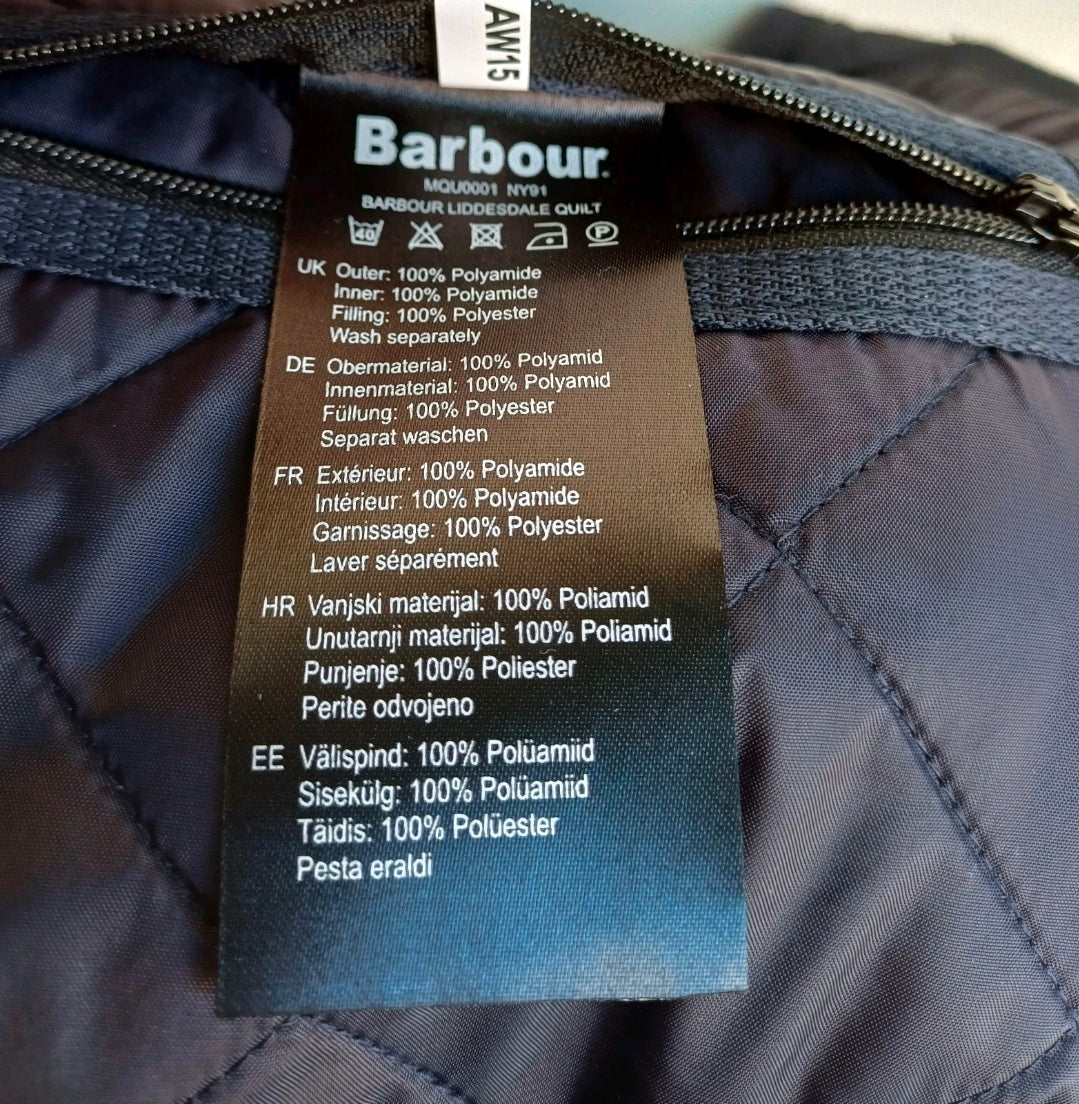 Barbour Liddesdale Quilted Snap Padded Jacket Mens 2XL