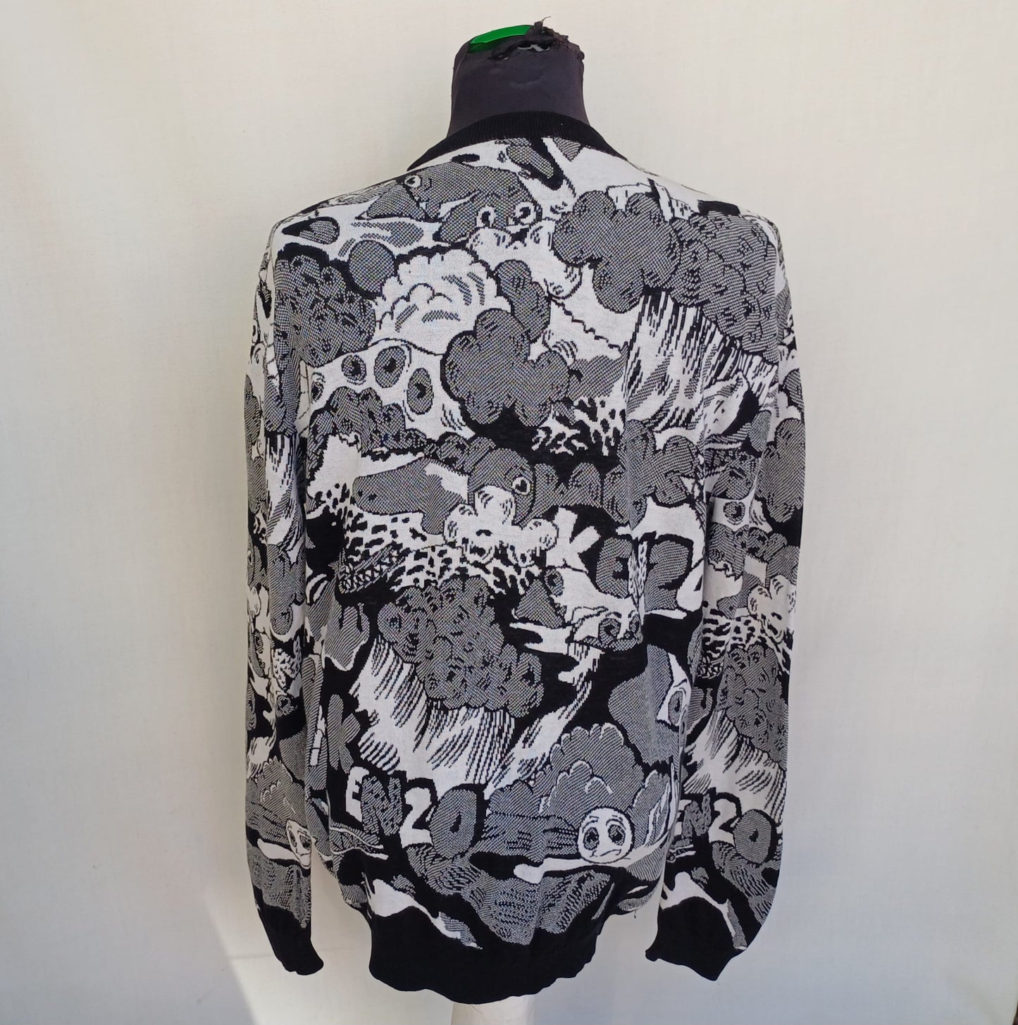 Kenzo Crew Neck Graphic Cotton Pullover Sweatshirt Mens L