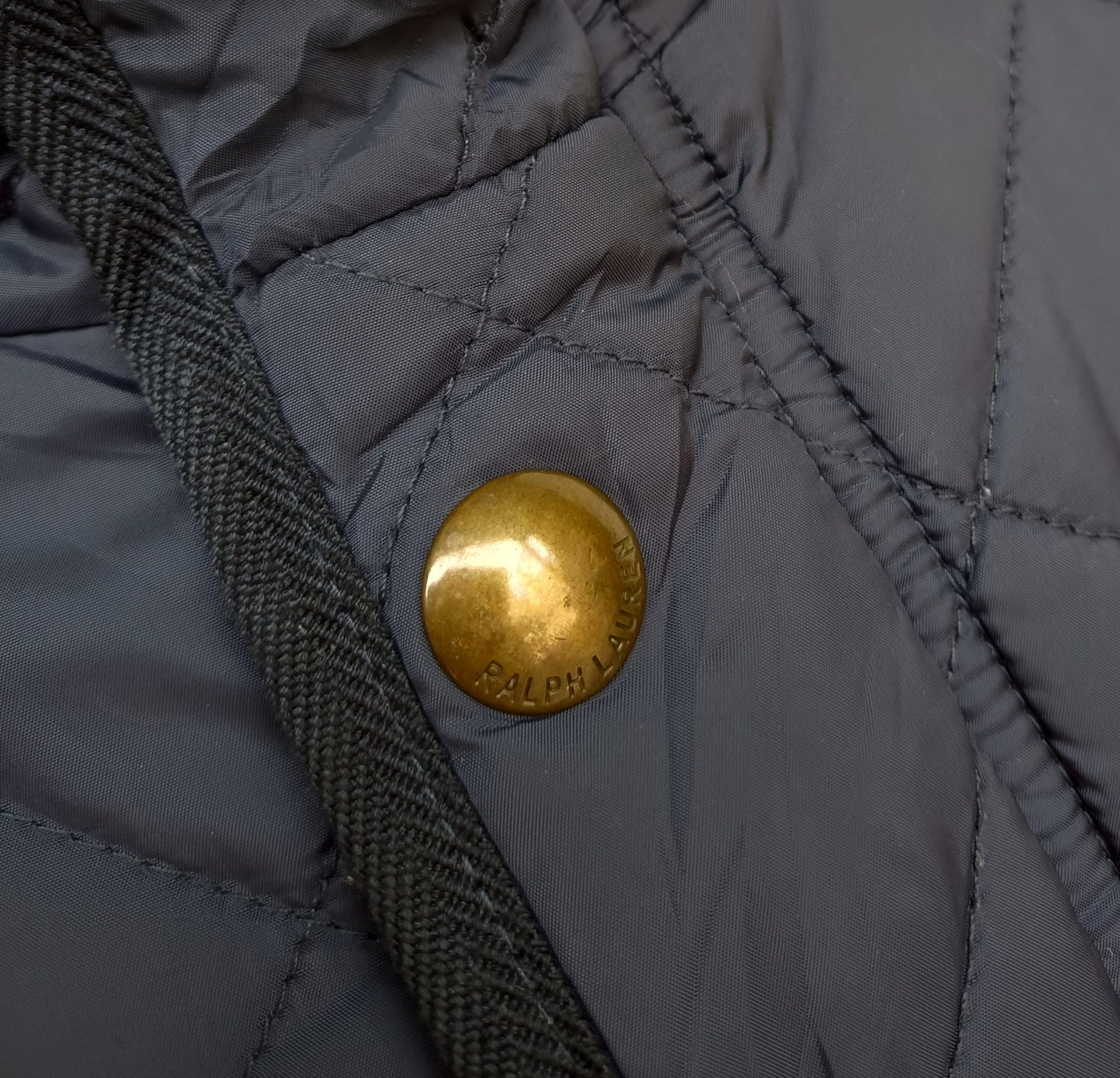 Polo Ralph Lauren Corduroy Collar Quilted Padded Jacket Mens M