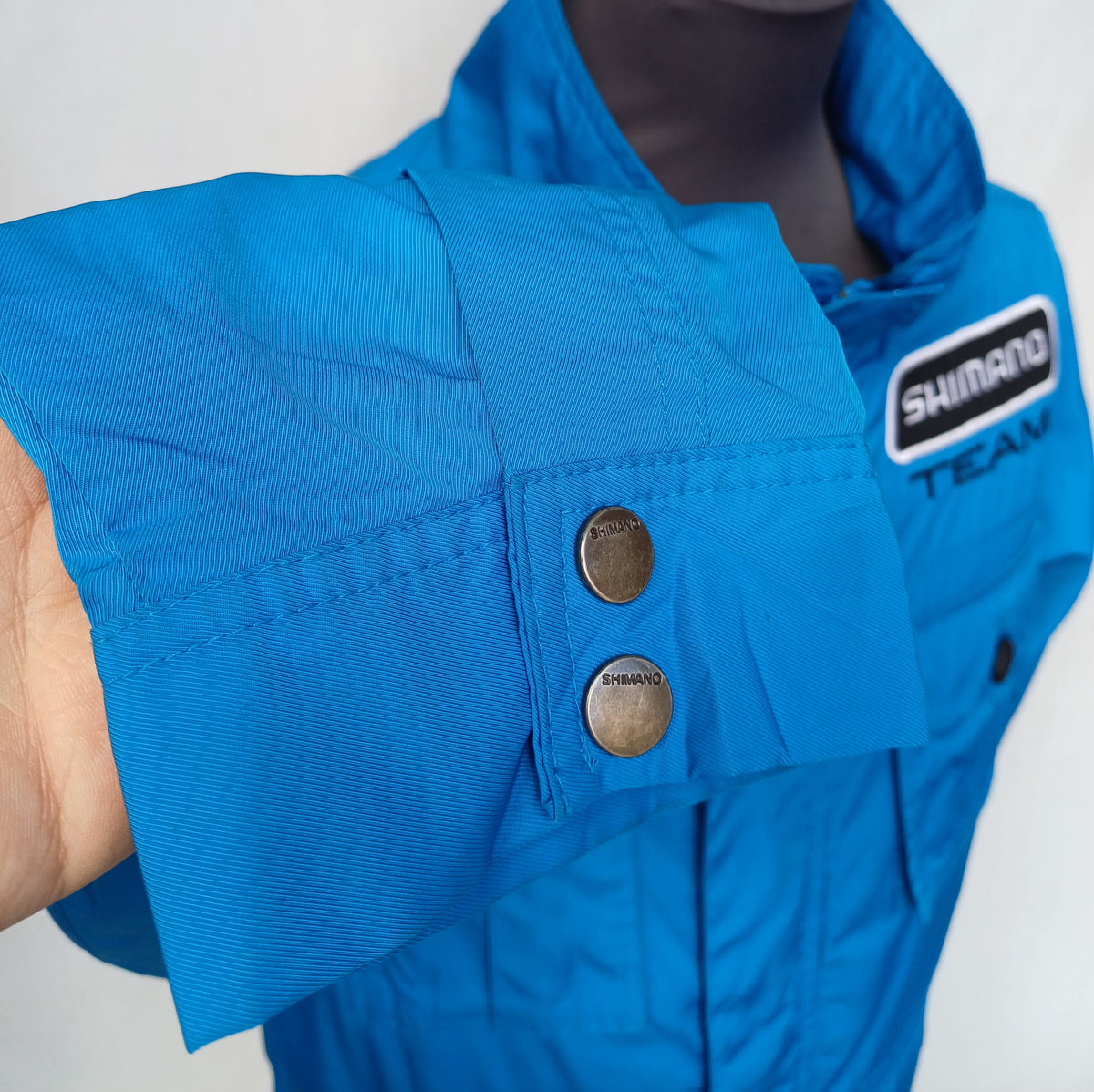 Shimano Team x Pearl Izumi Zip/Snap Nylon Jacket Mens M